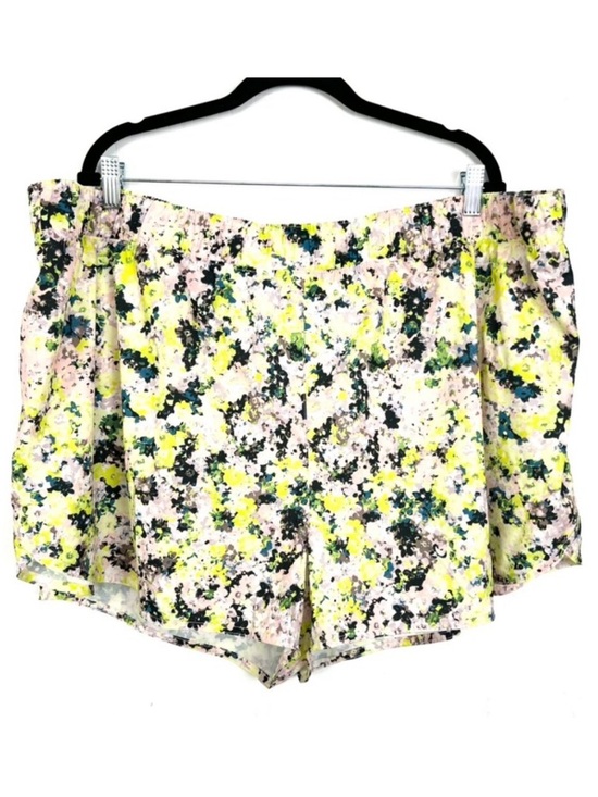Old Navy Pants - Old Navy Active StretchTech Running Shorts Lined Yellow Floral 3X Plus Size NWOT